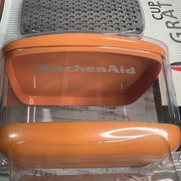 KitchenAid Cup Grater Orange Fine And Course Blades NEW Kitchen Aid - Picture 3 of 5